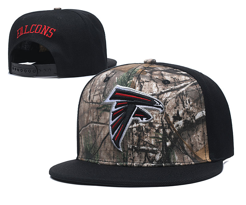 Falcons Team Logo Olive Black Adjustable Hat TX