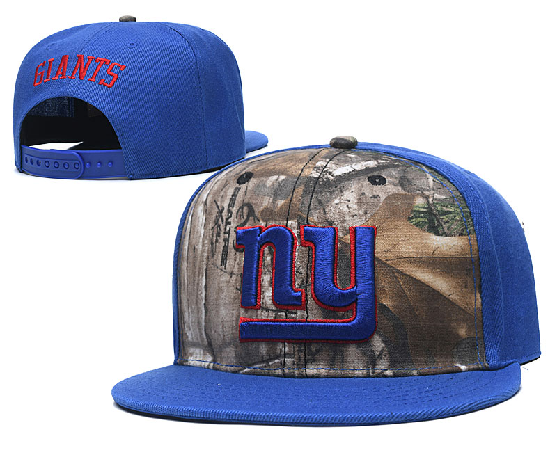 New York Giants Team Logo Olive Royal Adjustable Hat TX