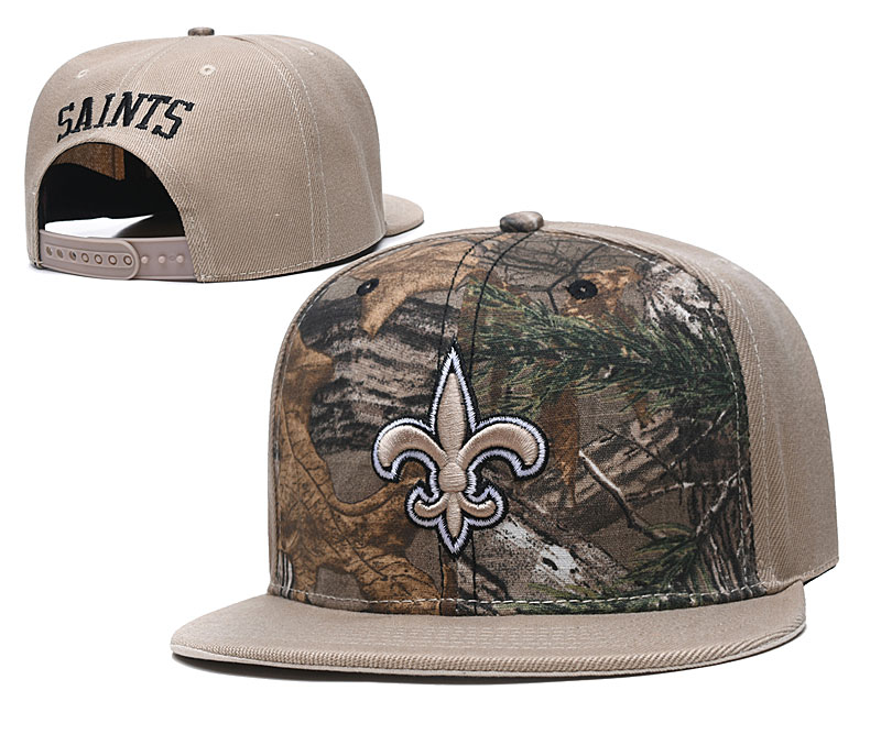 Saints Team Logo Olive Cream Adjustable Hat TX