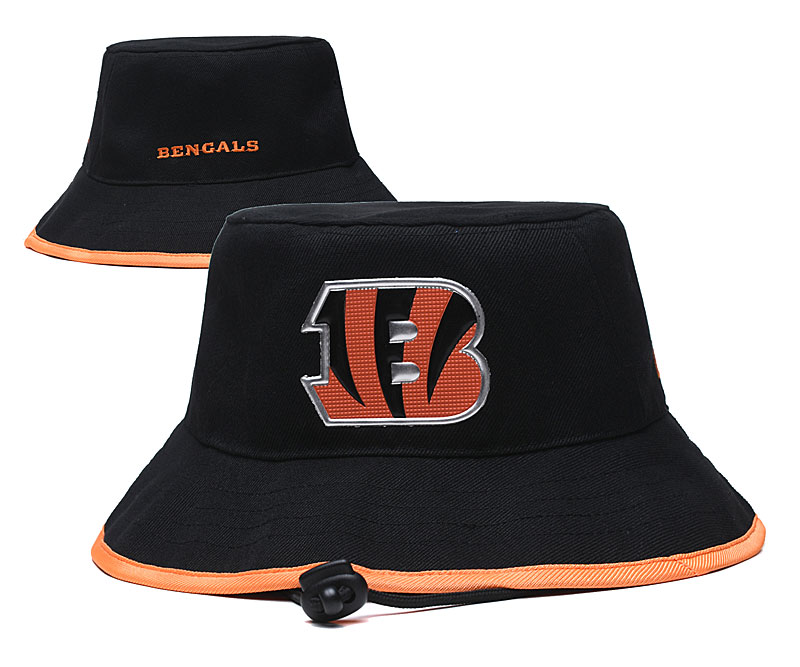 Bengals Team Logo Black Wide Brim Hat YD