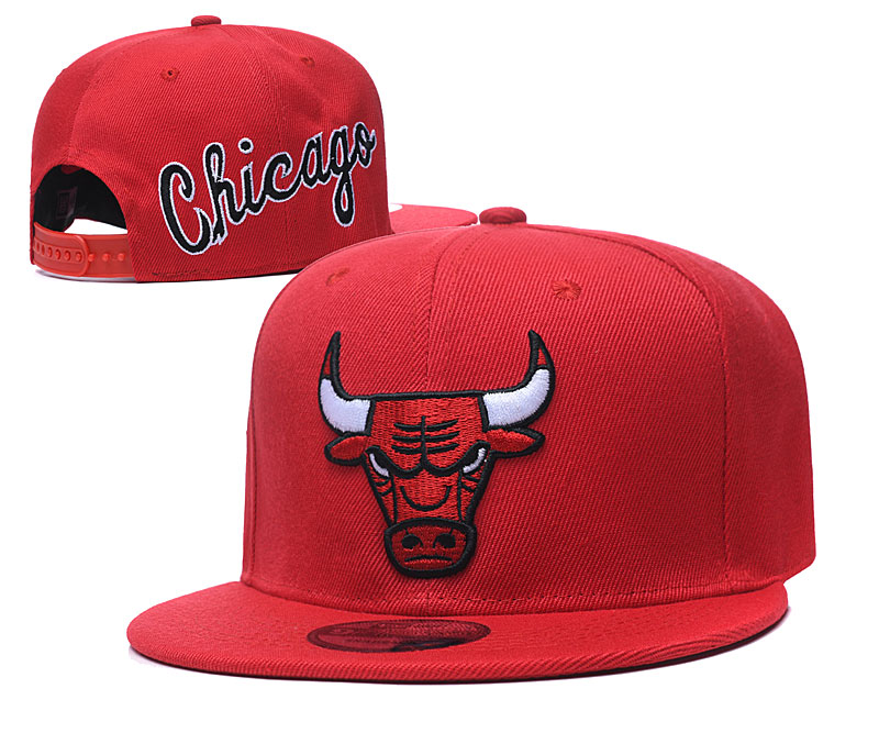 Bulls Fresh Logo Red Adjustable Hat GS