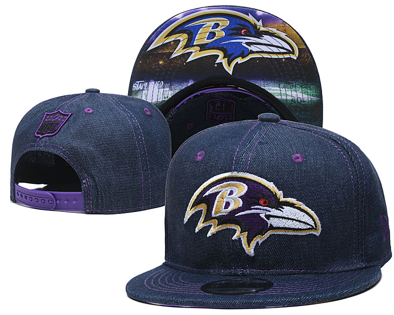 Ravens Team Logo Navy Established Adjustable Hat YD