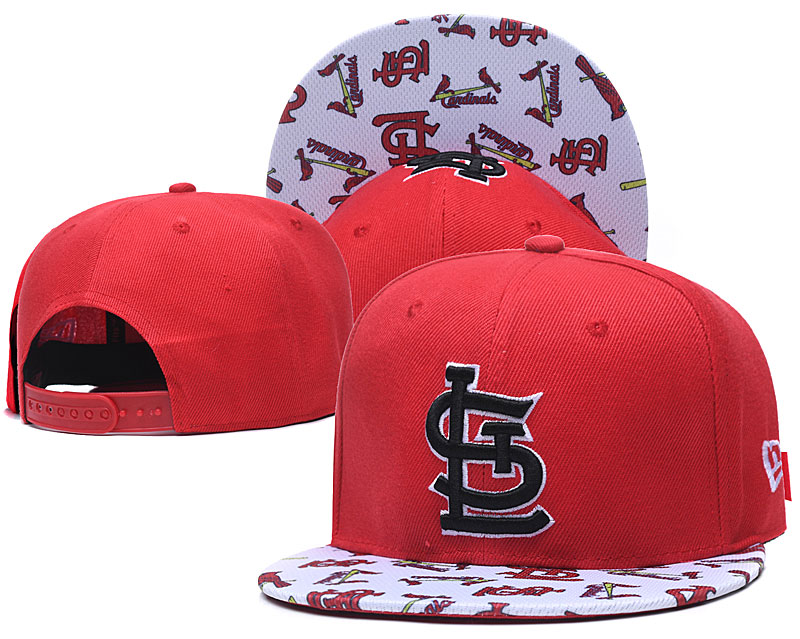 St. Louis Cardinals Team Logo Red White Adjustable Hat TX