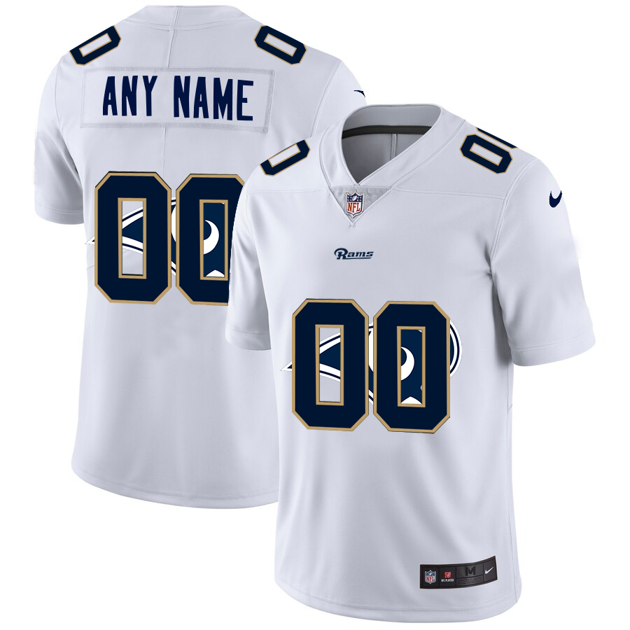 Nike Rams Customized White Team Big Logo Vapor Untouchable Limited Jersey