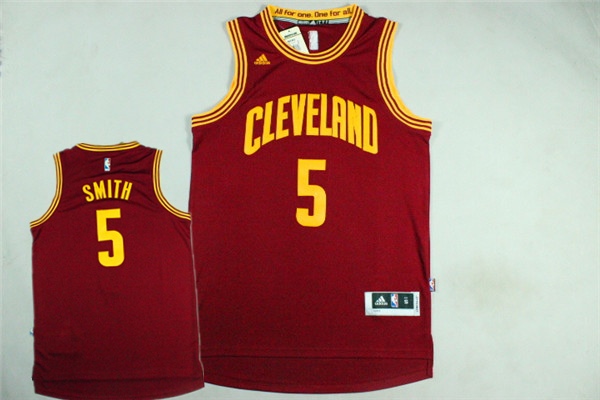 Cavaliers 5 J.R.Smith Red New Revolution 30 Jersey