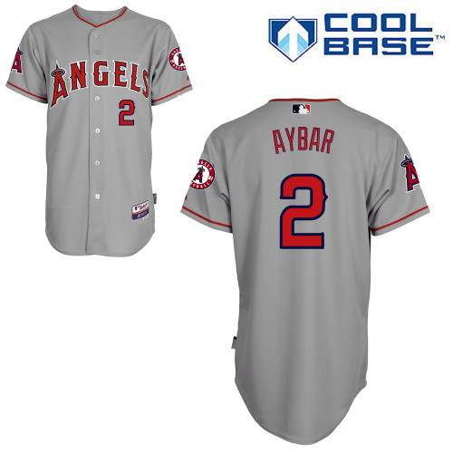 Angels 2 Aybar Grey Cool Base Jerseys