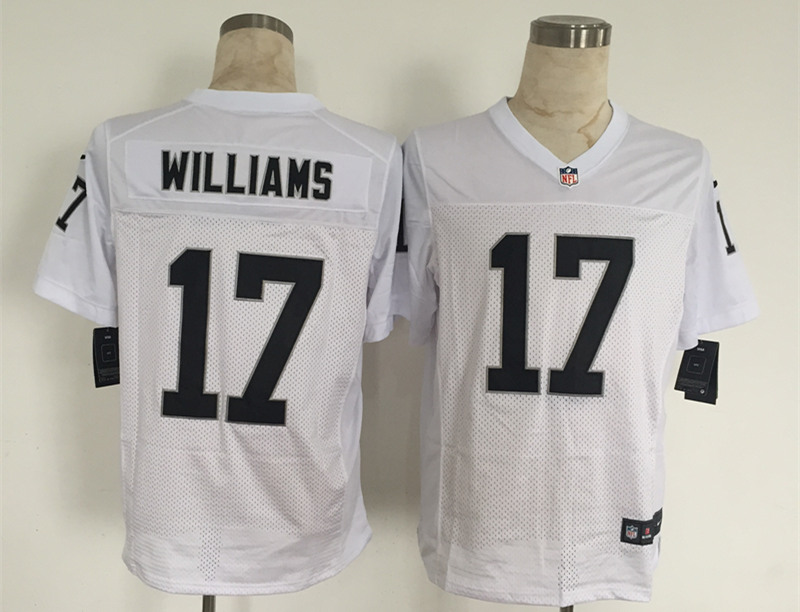 Nike Raiders 17 Williams White Elite Jersey