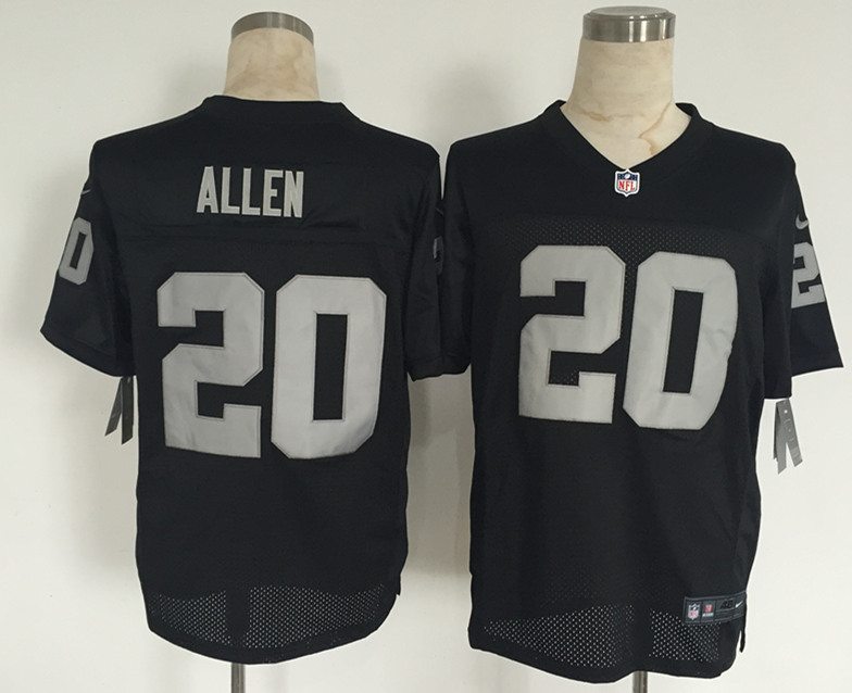 Nike Raiders 20 Allen Black Elite Jersey