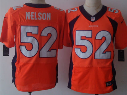 Nike Broncos 52 Corey Nelson Orange Elite Jersey