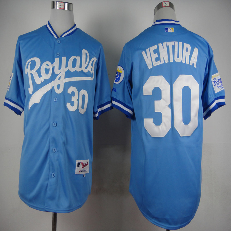 Royals 30 Ventura Light Blue 1985 Turn Back The Clock Jersey