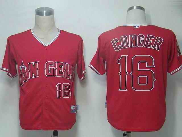 Angels 16 Conger Red Jerseys