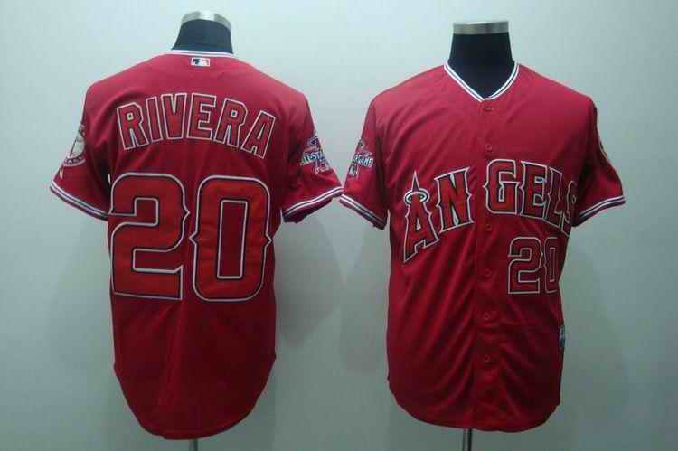 Angels 20 Rivera Red Jerseys