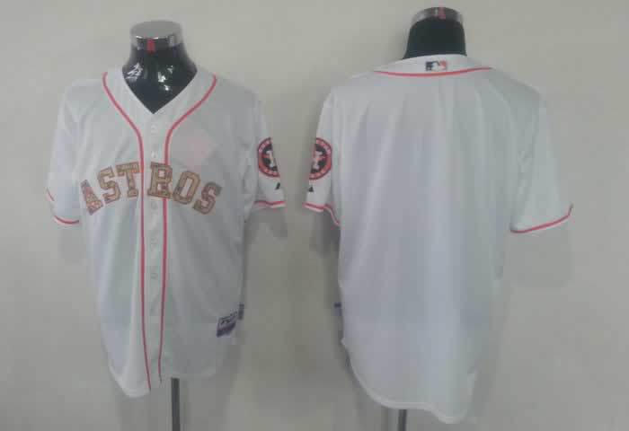 Astros Blank White camo number Jerseys
