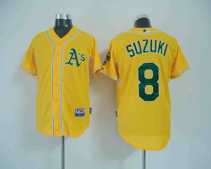 Athletics 8 Suzuki yellow Jerseys