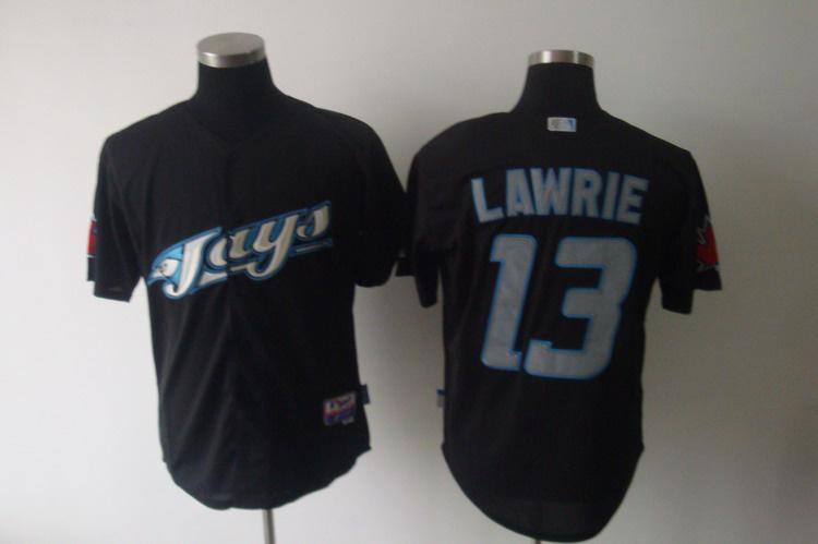 Blue Jays 13 Lawrie black Jerseys