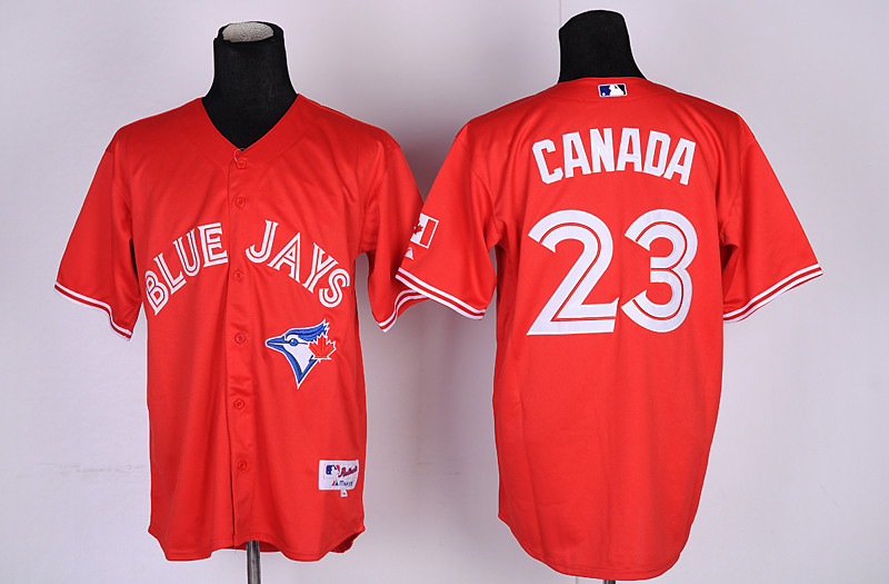 Blue Jays 23 Canada Red Jerseys