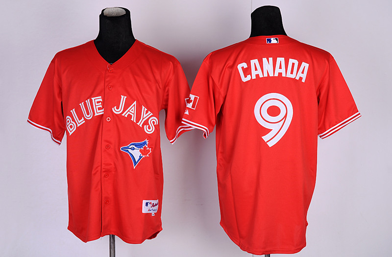 Blue Jays 9 Canada Red Jerseys