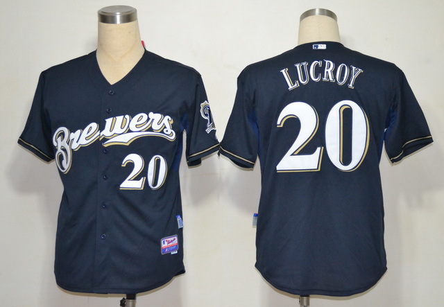 Brewers 20 Locroy Blue Cool Base Jerseys