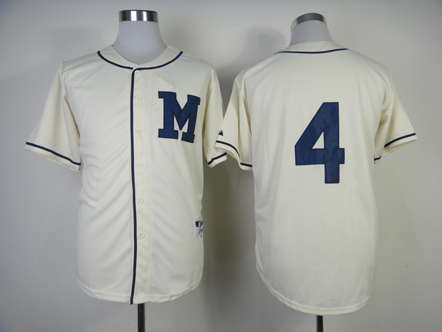 Brewers 4 Paul Molitor 1913 Turn Back The Clock Jersey