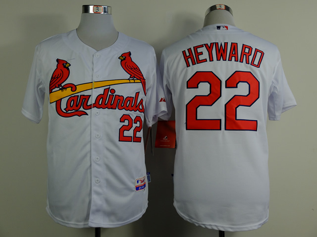 Cardinals 22 Heyward White Cool Base Jerseys