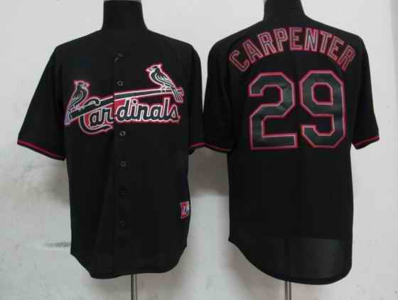 Cardinals 29 Carpenter Black Fashion Jerseys