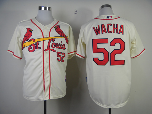 Cardinals 52 Wacha Cream Jerseys