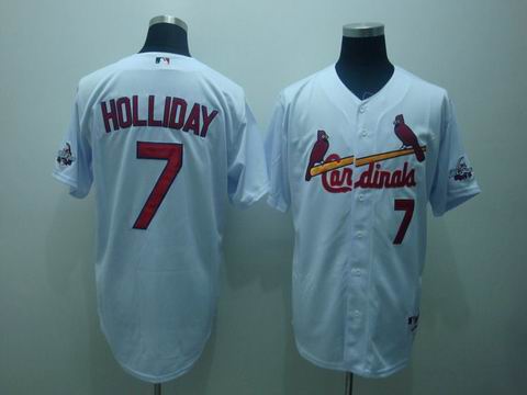 Cardinals 7 holliday white(2009 all star game patch)jerseys
