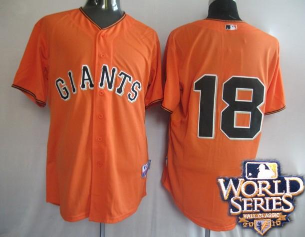 Giants 18 Matt orange world series jerseys