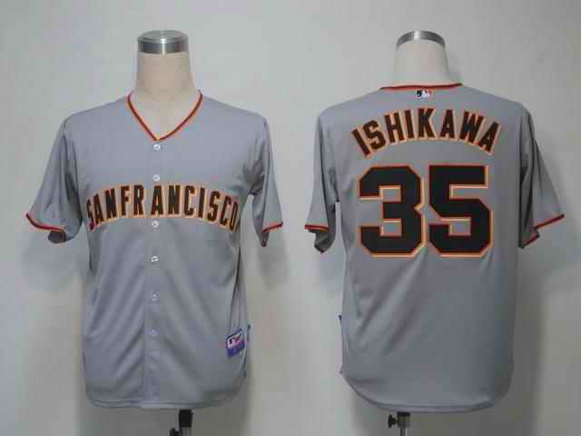 Giants 35 Ishikawa Grey Jerseys