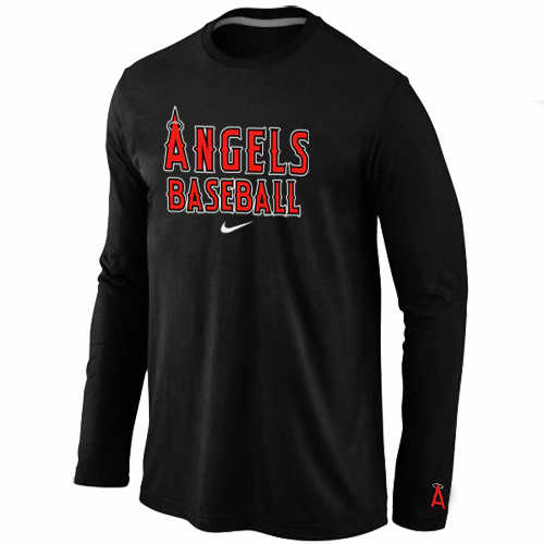 Los Angeles Angels Long Sleeve T Shirt Black