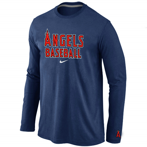 Los Angeles Angels Long Sleeve T Shirt D.Blue