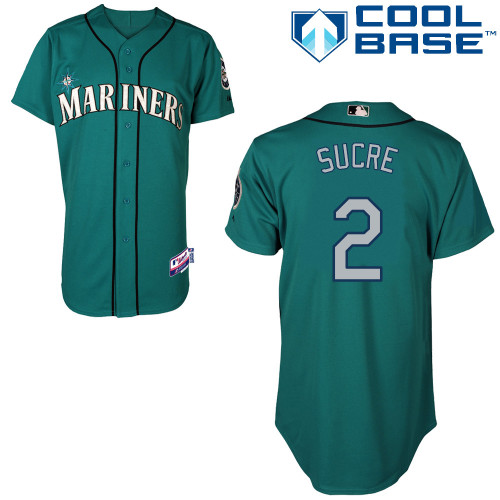 Mariners 2 Sucre Green Cool Base Jerseys