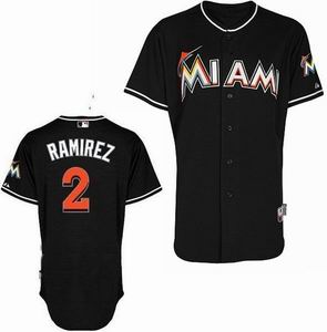 Miami Marlins 2 Ramirez black Jerseys