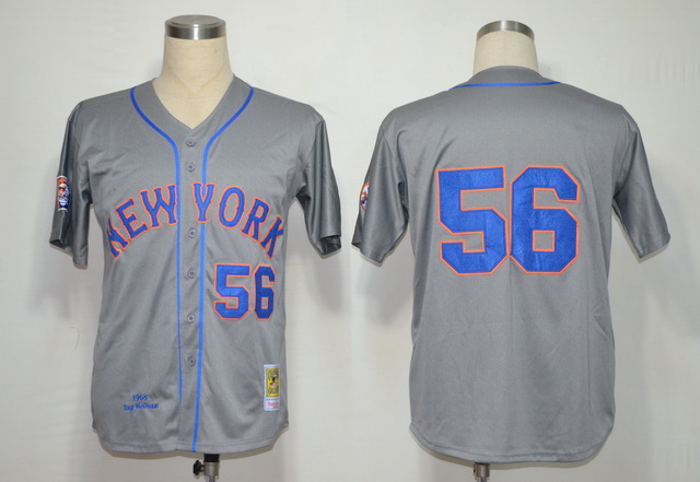 New York Mets 56 Tug McGraw Grey M&N 1965 Jerseys