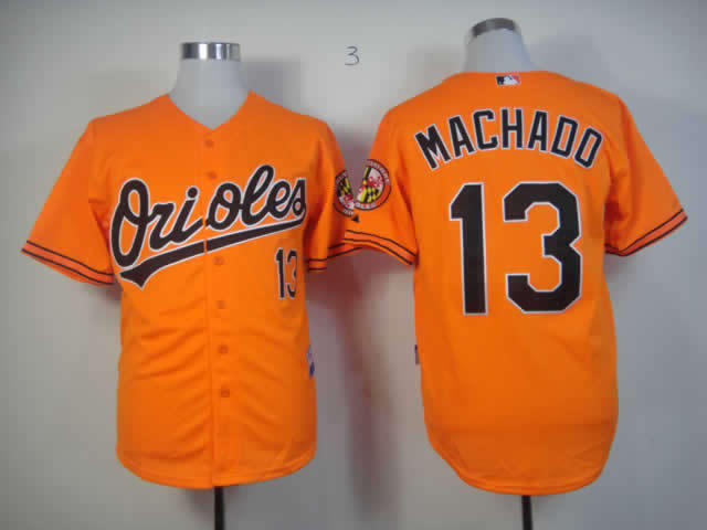 Orioles 13 Machado Orange Jerseys