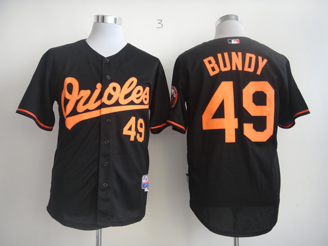 Orioles 49 Bundy Black Fashion Jerseys