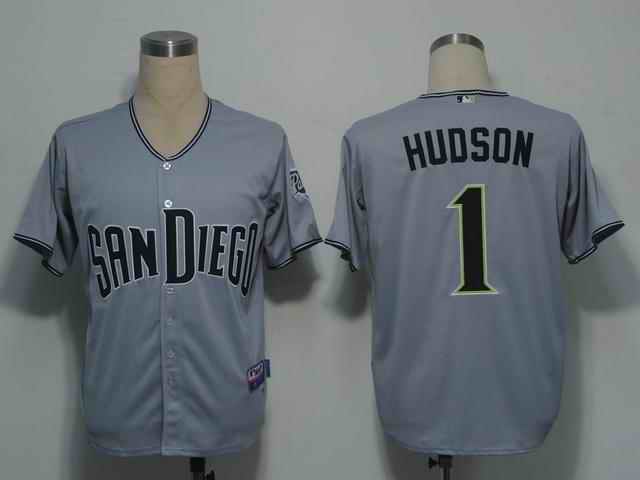 Padres 1 Hudson grey Jerseys