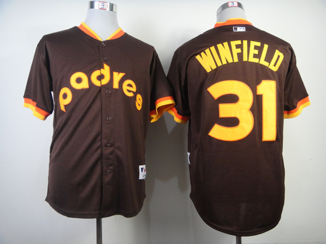 Padres 31 Winfield Brown 1984 Turn The Clock Back Jerseys