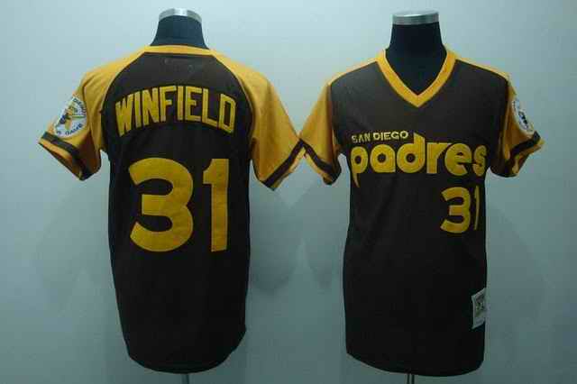 Padres 31 Winfield brown Jerseys