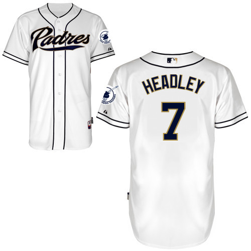 Padres 7 Headley White Jerseys