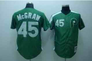 Phillies 45 mcgraw m&n green Jerseys