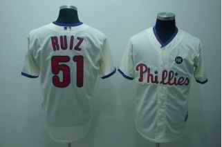 Phillies 51 Javi Ruiz cream Jerseys