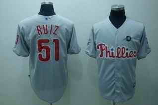 Phillies 51 Javi Ruiz grey Jerseys