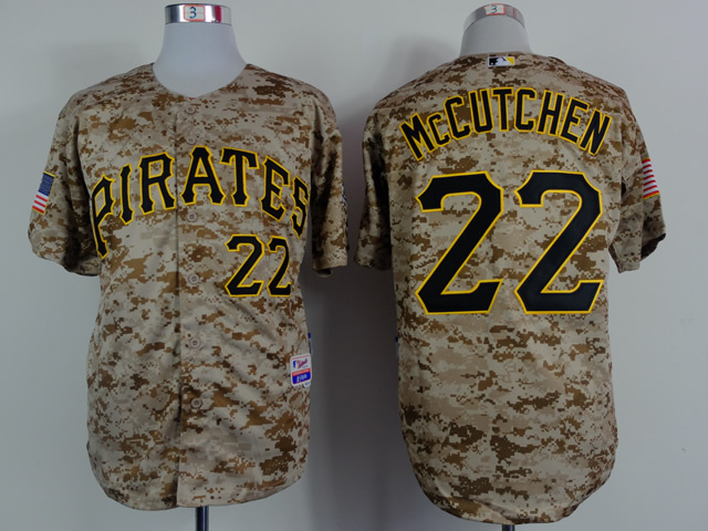 Pirates 22 McCutchen Alternate Camo Jerseys