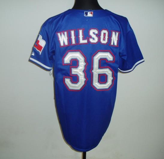 Rangers 36 Wilson blue Jerseys