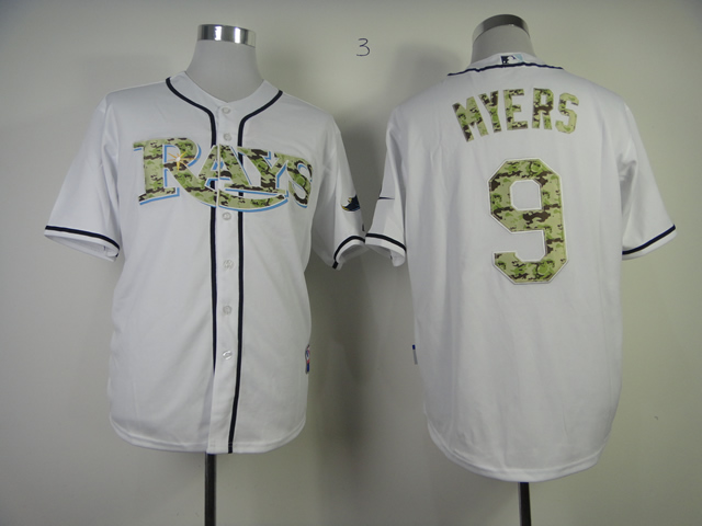 Rays 9 Myers White camo number Jerseys