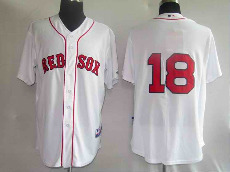 Red Sox 18 Matsuzaka White Jerseys