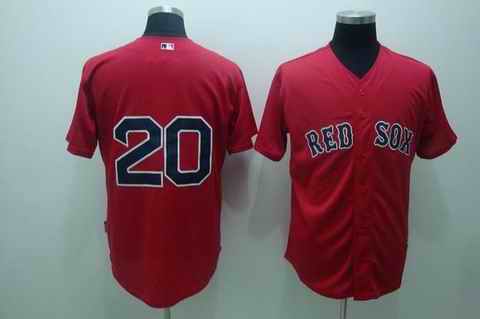 Red Sox 20 Youkilis Red Jerseys