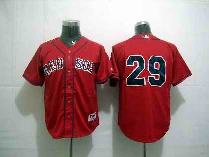 Red Sox 29 Smoltz Red Jerseys