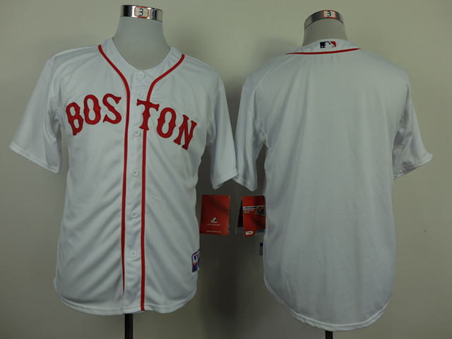 Red Sox Blank White Cool Base Jerseys